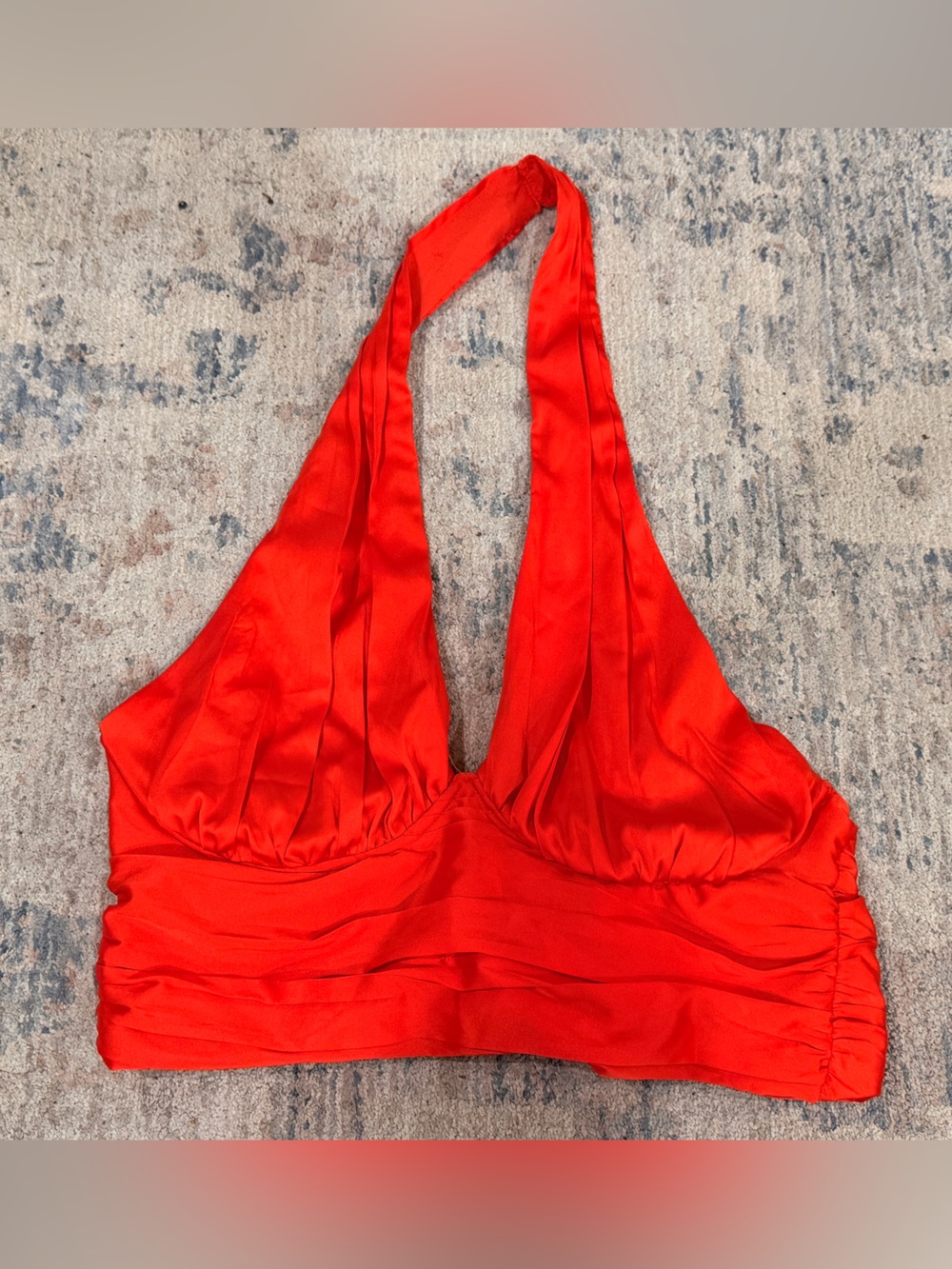 DO+BE Bright Red Halter Top